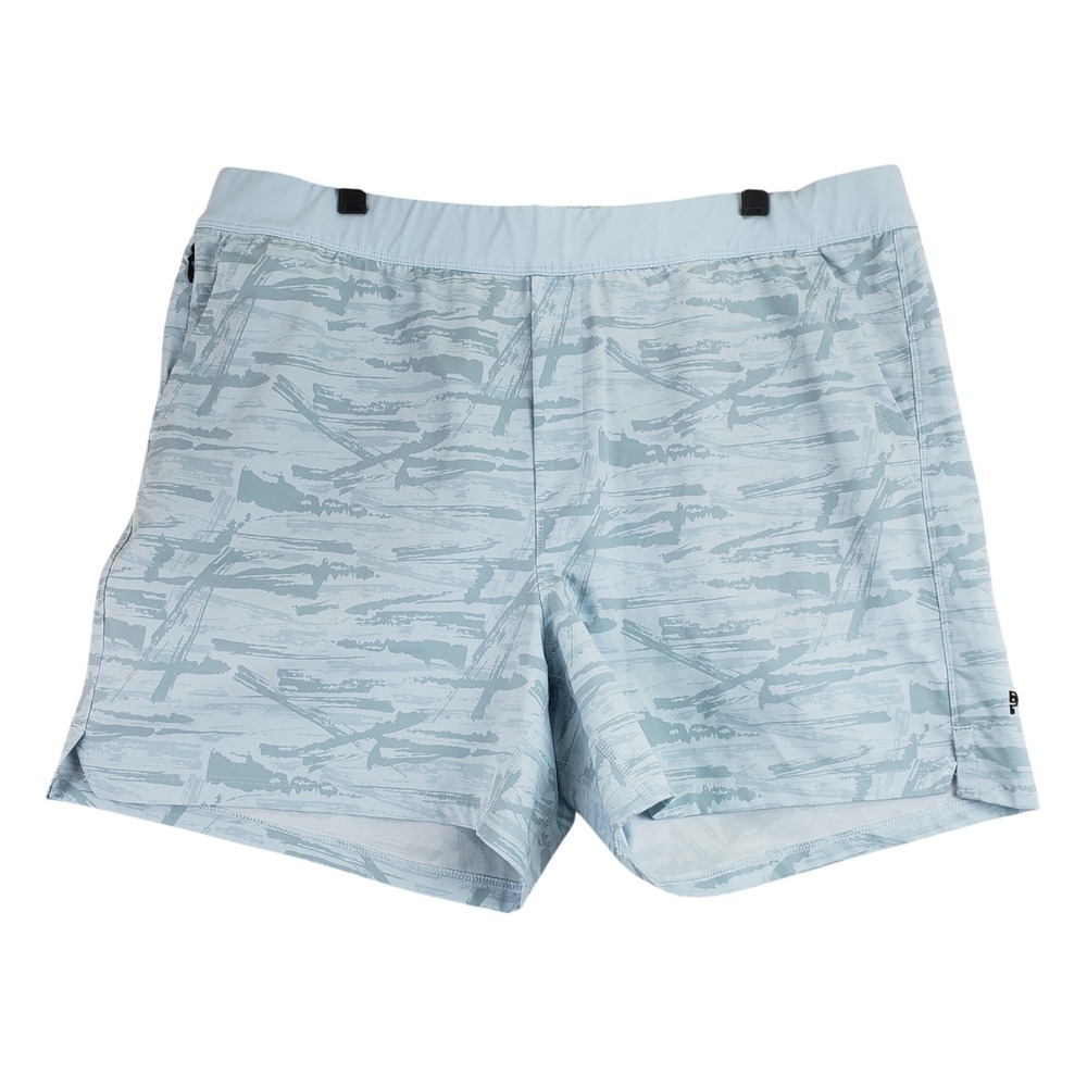 Public Rec Shorts Mens 42 Blue Abstract Athletic Performance Gym Running